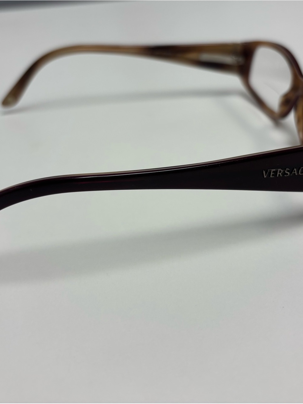 Versace Mod 3091-B Burgundy Rectangular Eyeglasses Frames - Picture 3 of 7